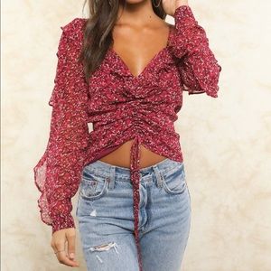 NWT FLETCH CLARA FLORAL TOP XXL